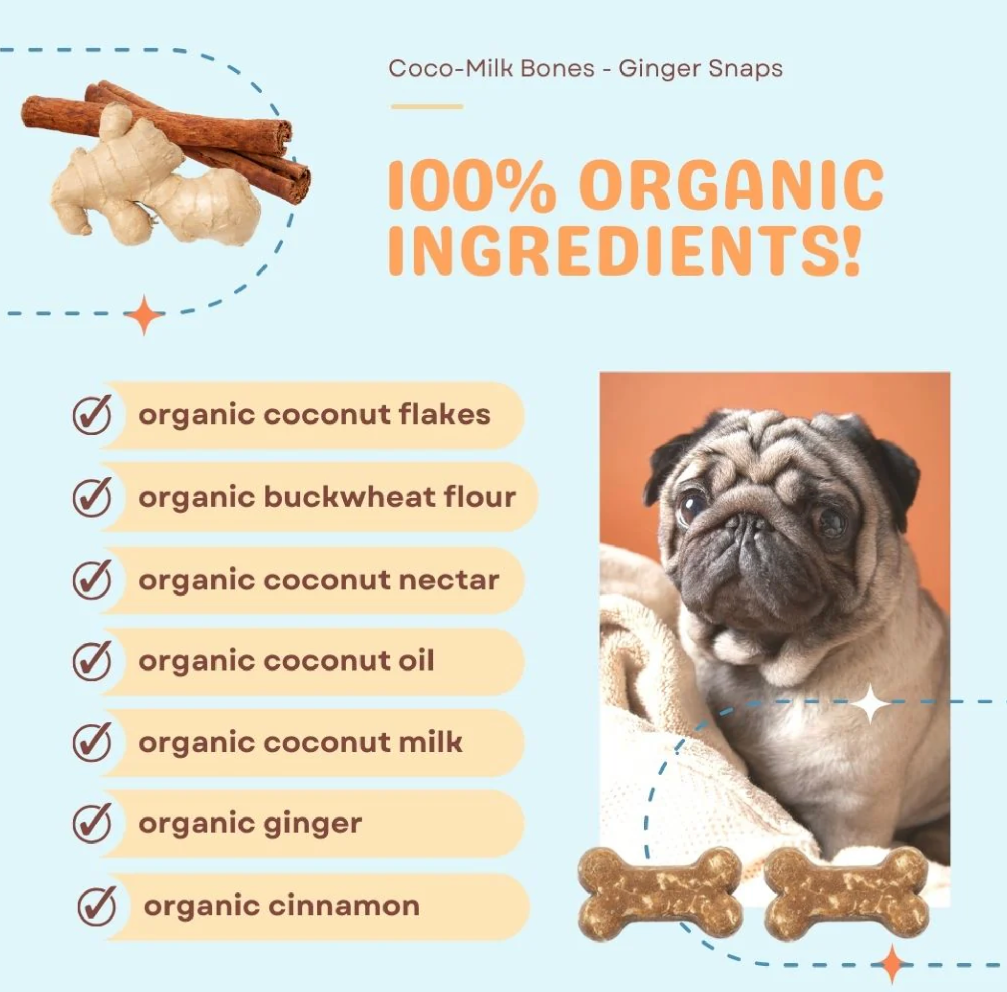 Coco-Milk Bones® Ginger Snaps