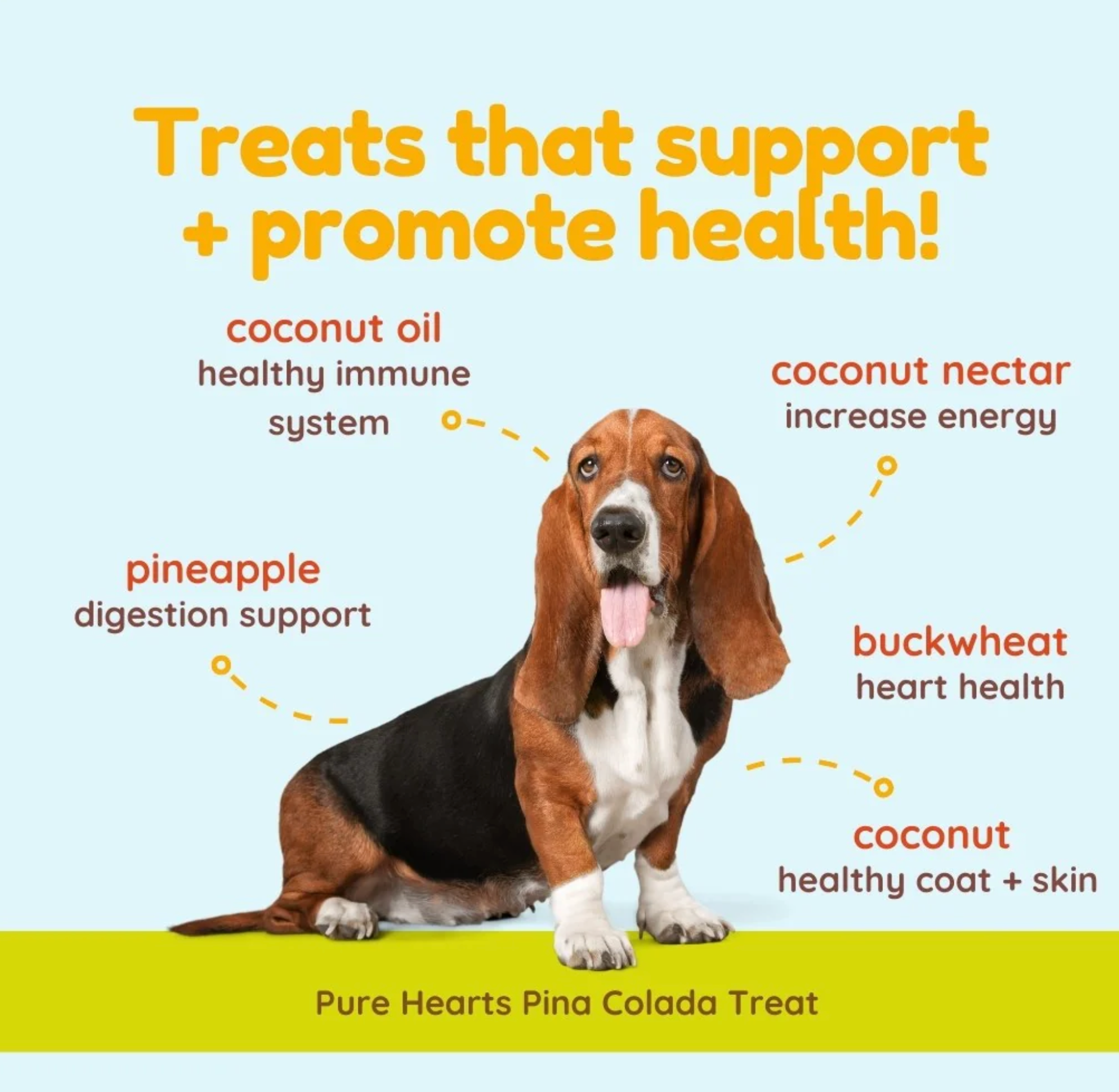 Pure Hearts Coconut Cookies - Pina Colada